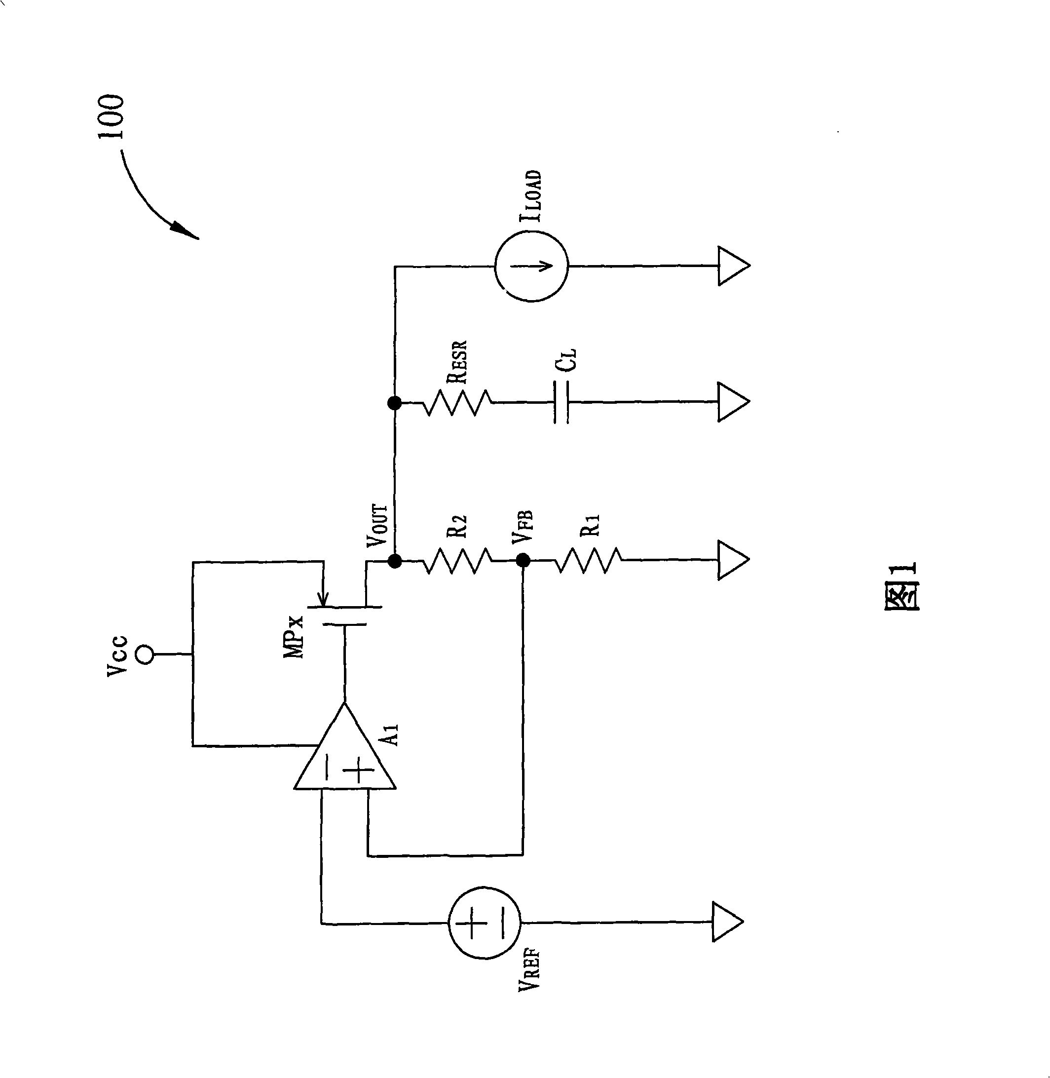 Voltage regulating circuit and method for providing regulated output voltage