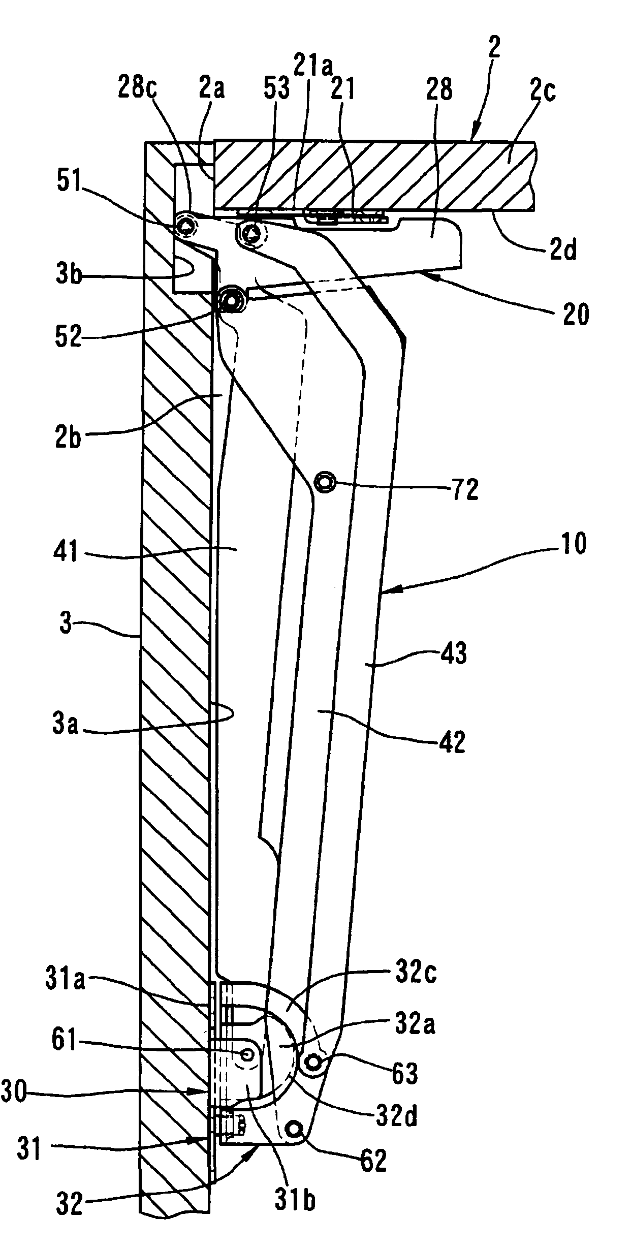 Hinge device and housing device