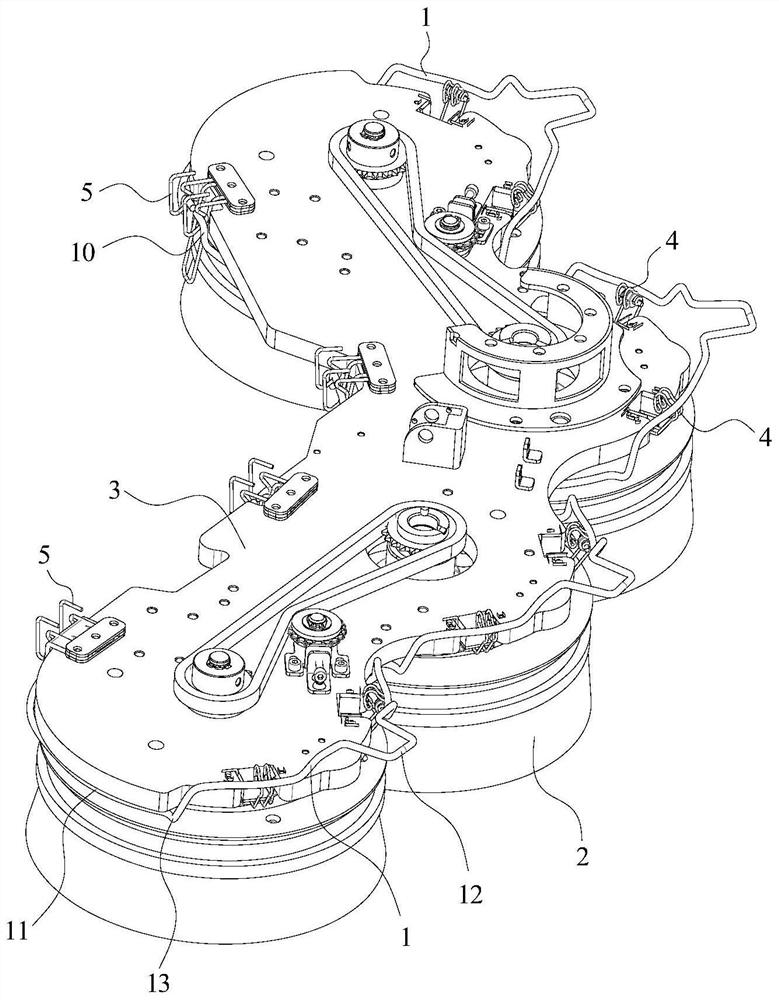 Brush plate structure and cleaning robot