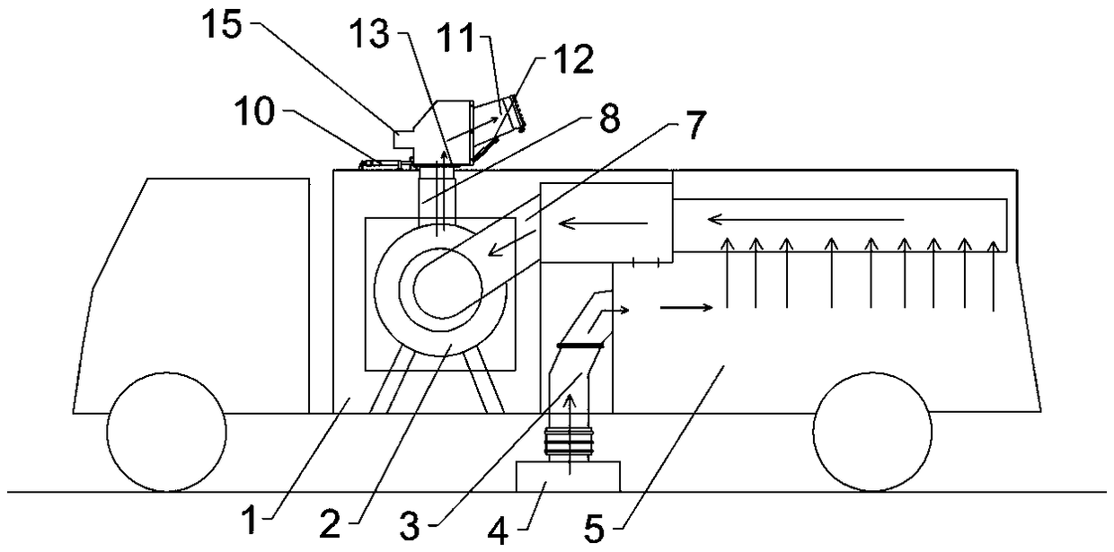 Sanitation vehicle and secondary pressurizing suction and spraying device and spray gun thereof