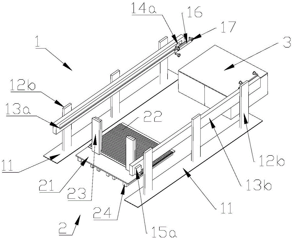 Palletizing equipment for stacking cargo boxes