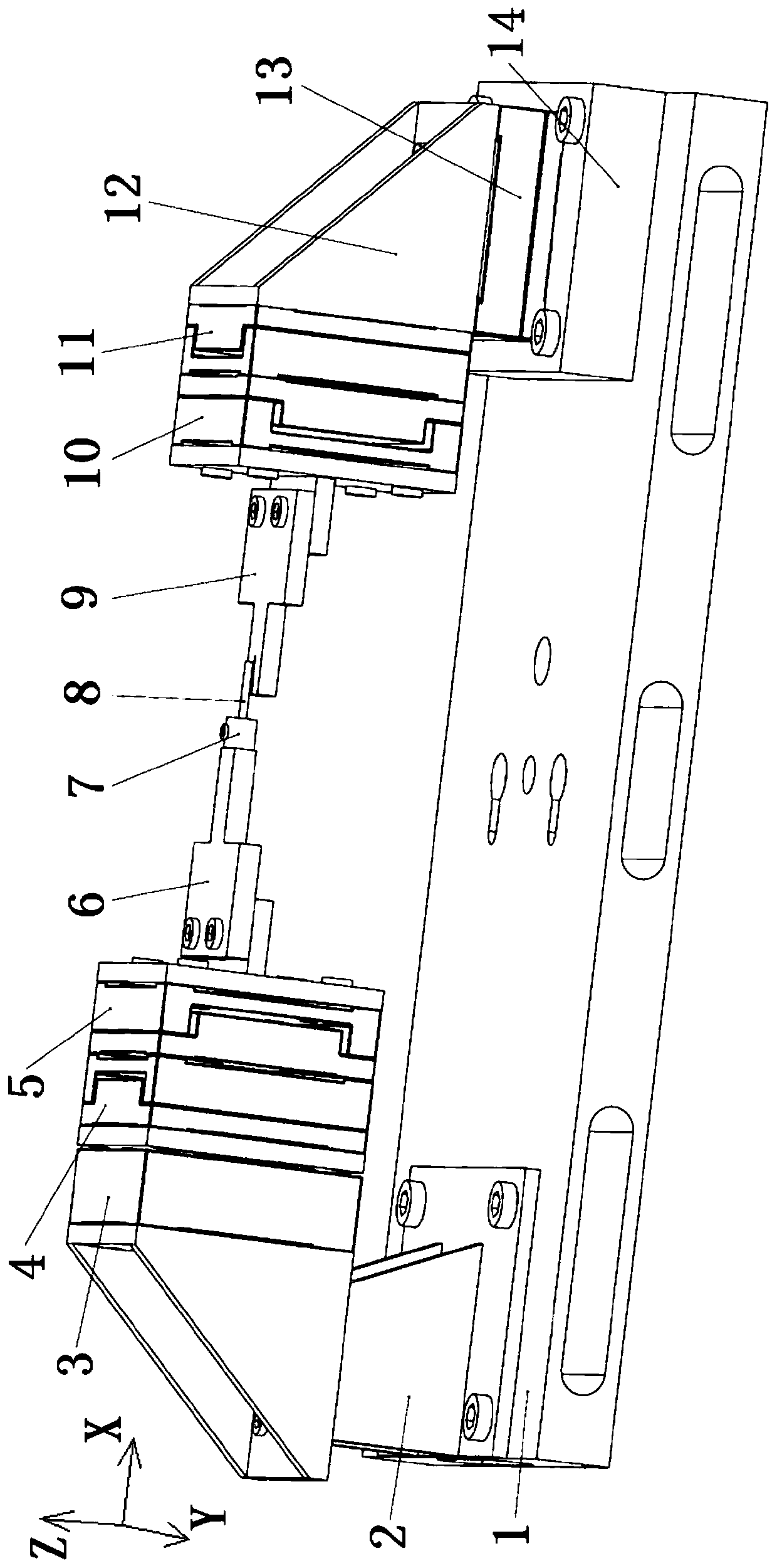 In-situ composite loading and measuring device for micro-nano samples