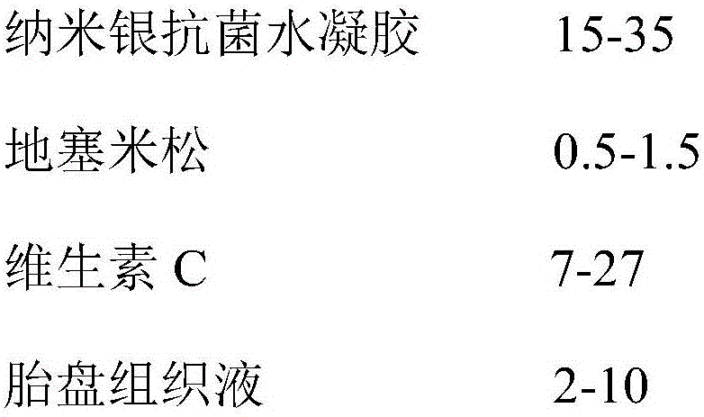 Compound nano-silver antifungal hydrogel