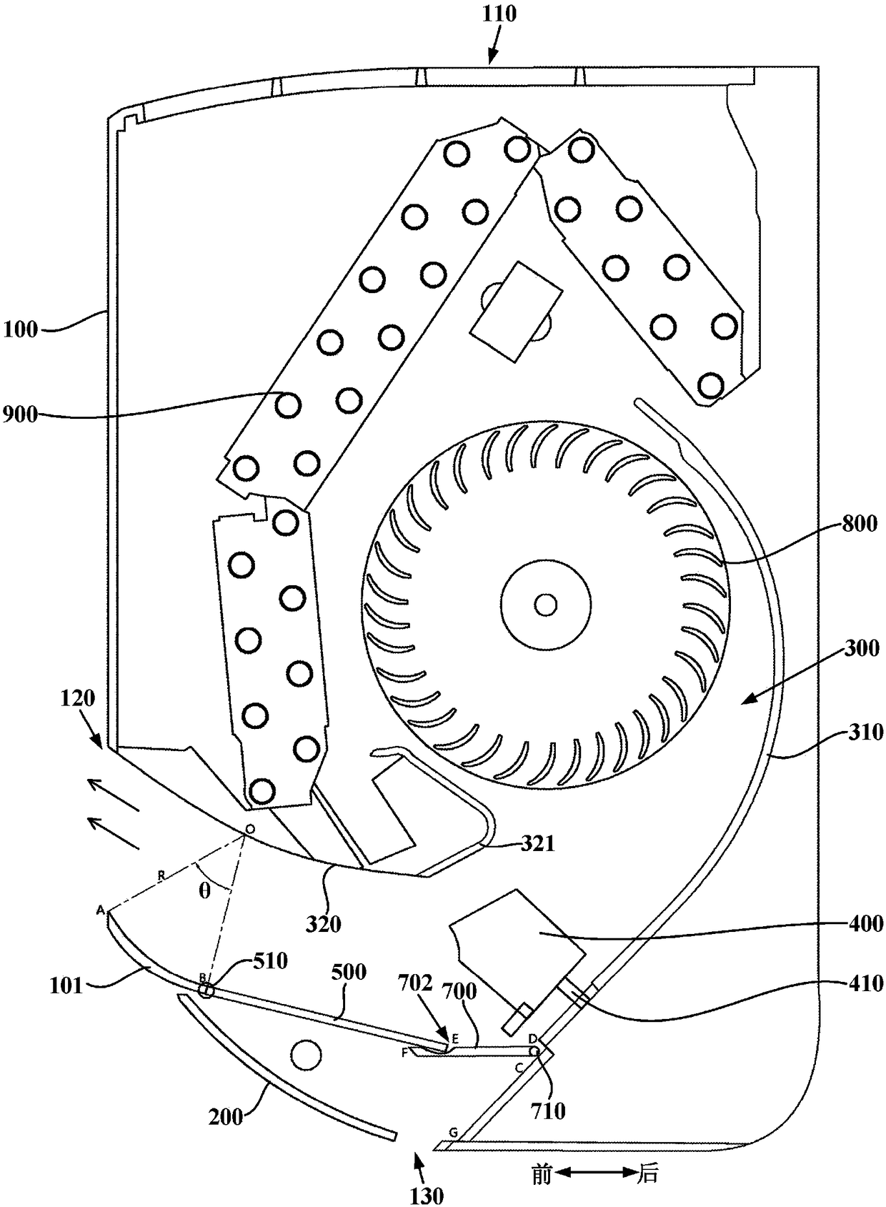 Wall hanging type air conditioner indoor unit