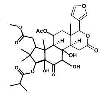 Application of chukrasone A in preparation of medicine for treating rheumatoid arthritis