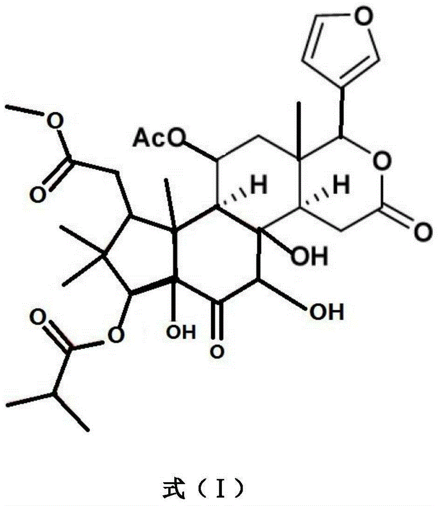 Application of chukrasone A in preparation of medicine for treating rheumatoid arthritis