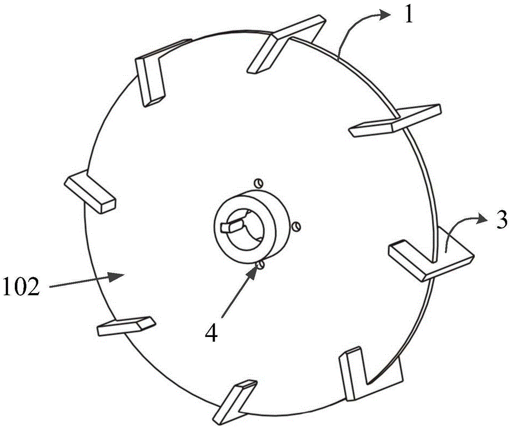 Impeller, superfine mill and superfine milling system