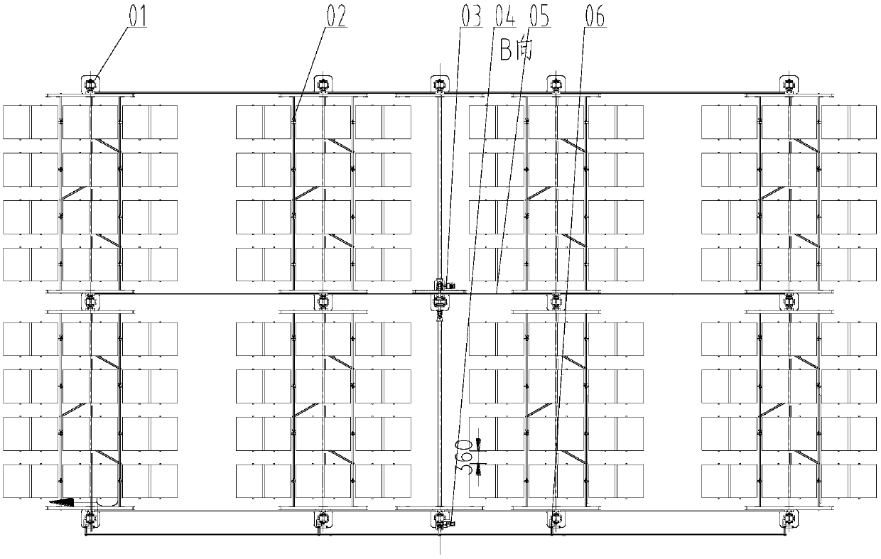 A dual-axis tracking photovoltaic power generation device