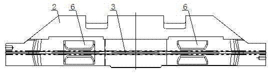 Heavy truck front axle bending die