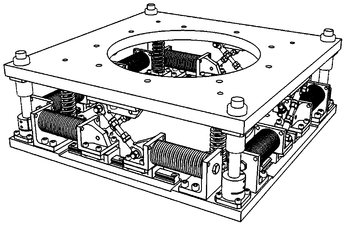 Nonlinear stiffness vibration-isolation platform for optoelectronic equipment