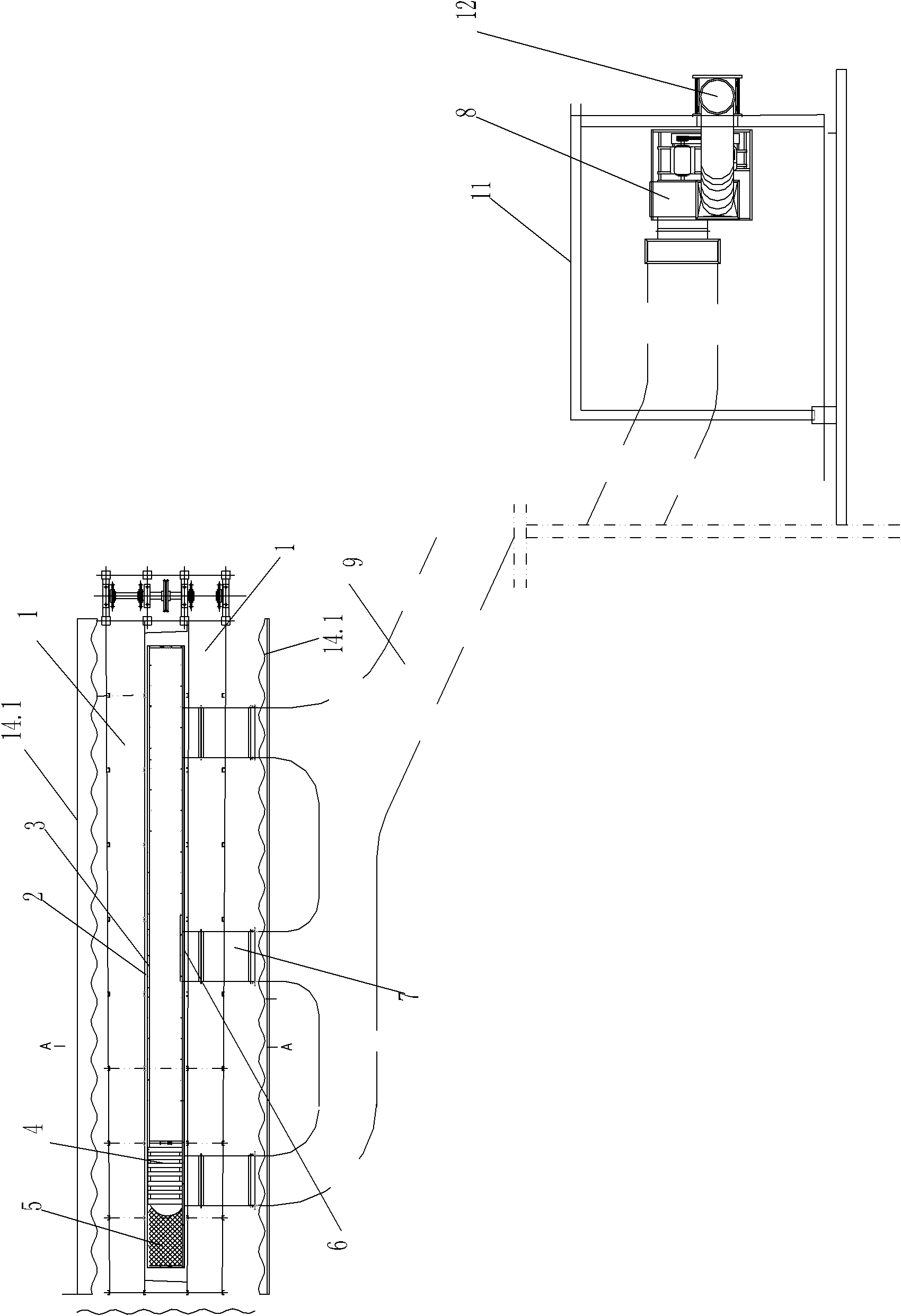 Tail gas collecting and exhausting device for automobile assembly lines