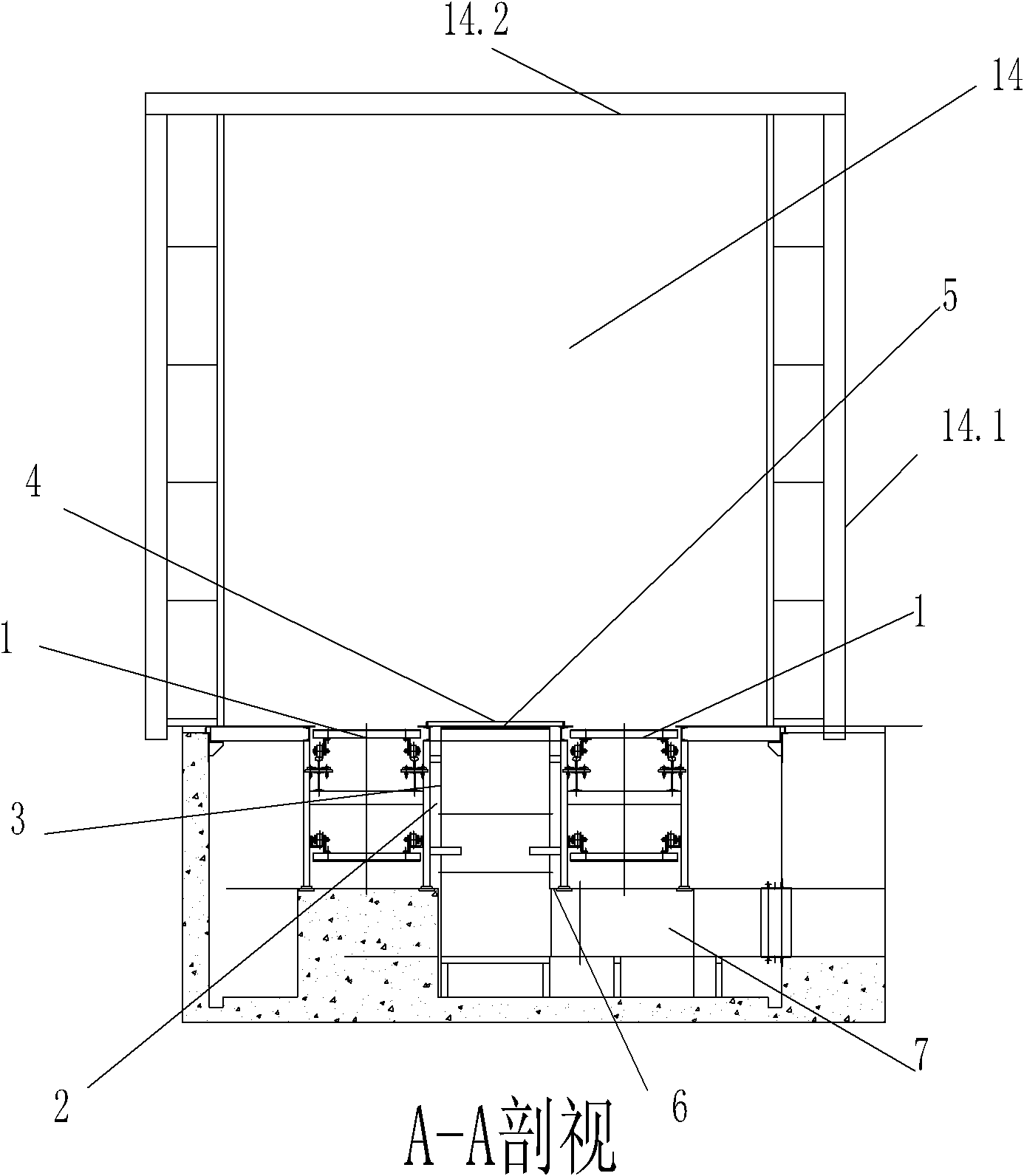 Tail gas collecting and exhausting device for automobile assembly lines