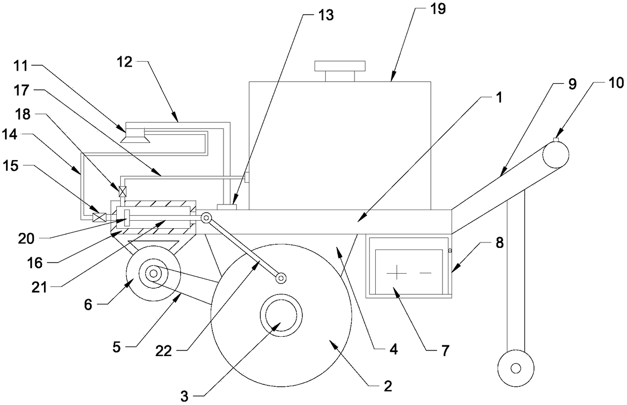 Agricultural high-efficiency pesticide spraying device