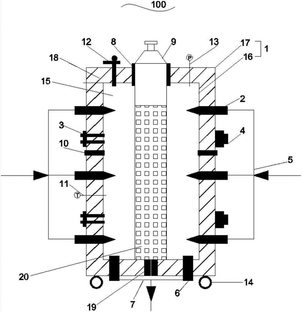 Liquid gasifying device and gasifying method thereof