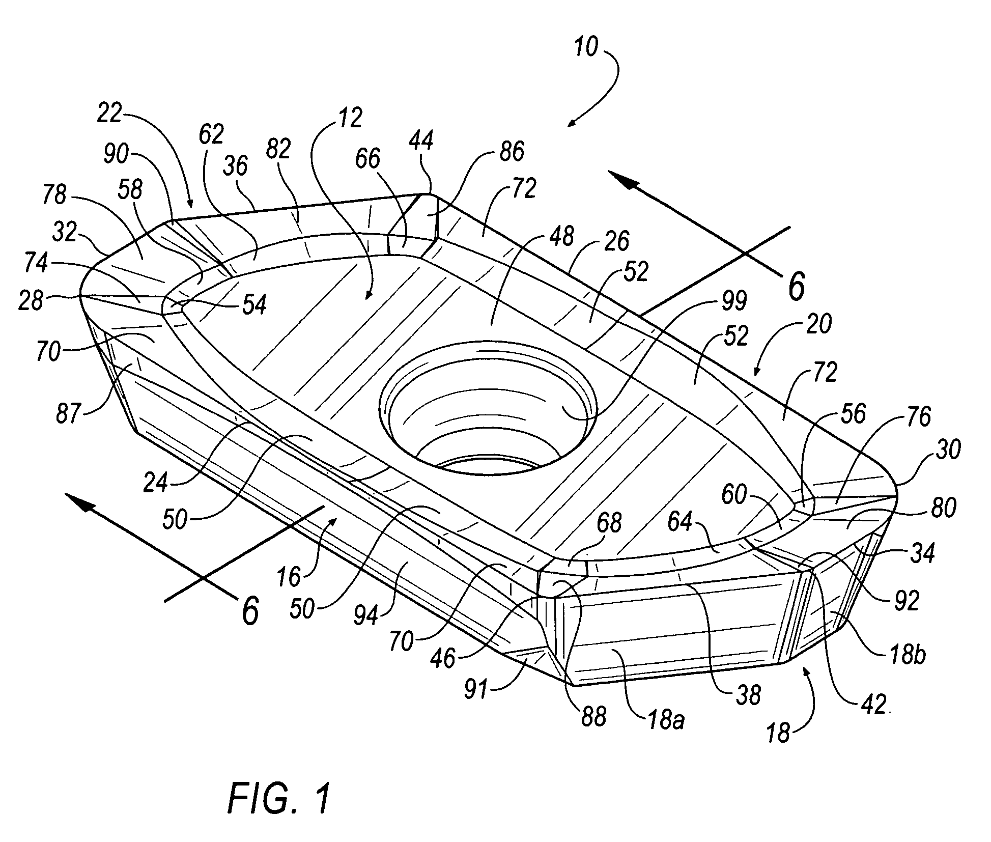 Cutting insert for high-speed milling cutter