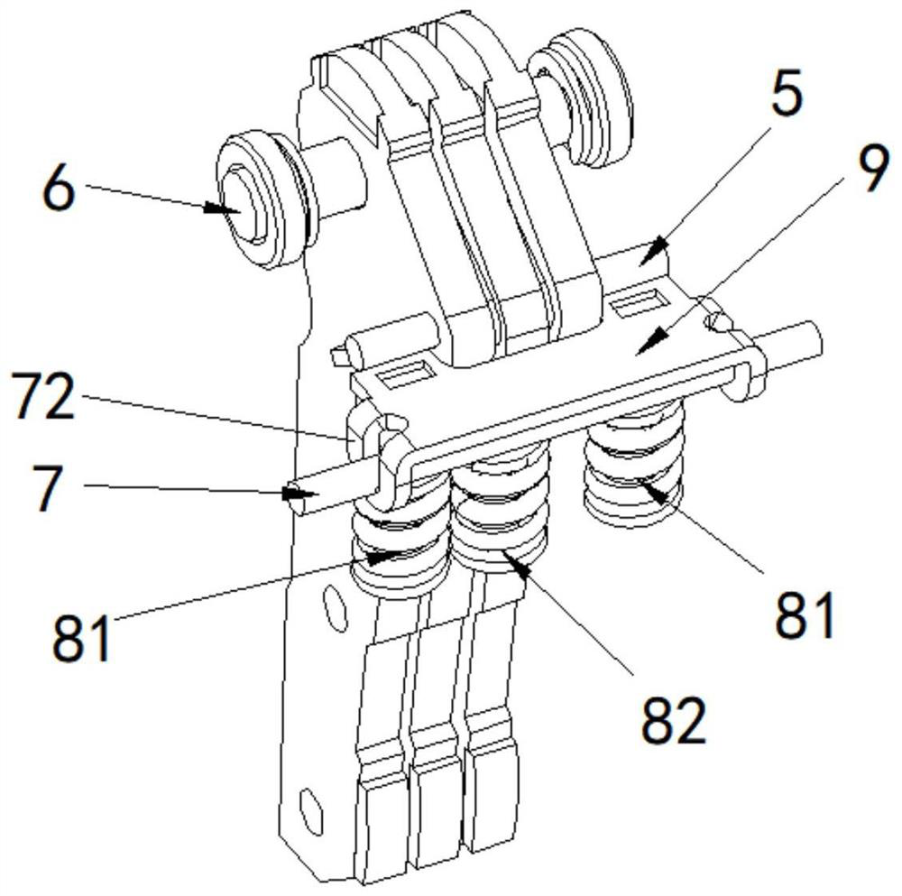 Multi-contact independent movement structure