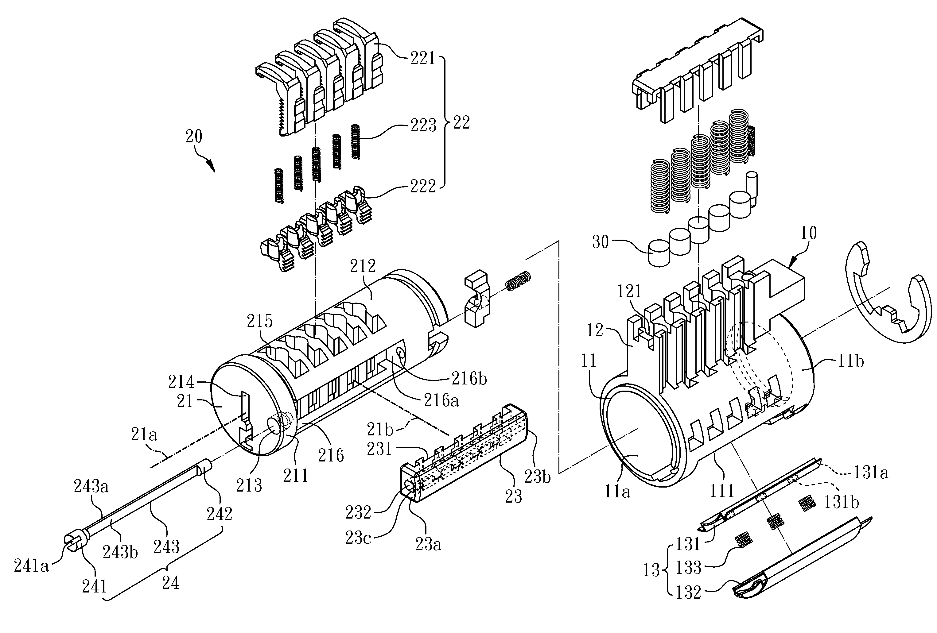 Rekeyable lock cylinder and method for rekeying the same