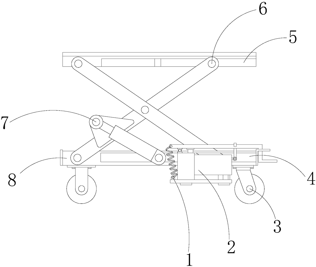 Electric power overhaul safety protection platform with all-directional adjustment function