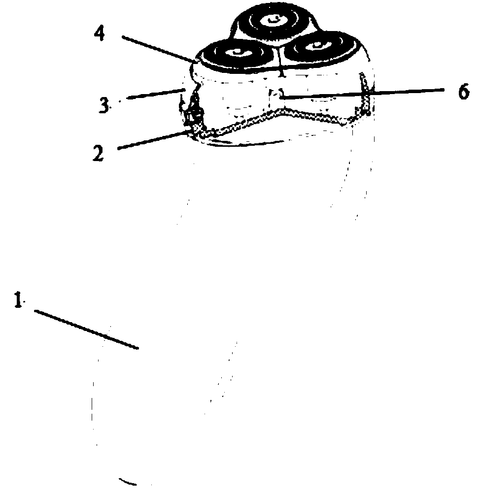 Novel razor with floating razor head