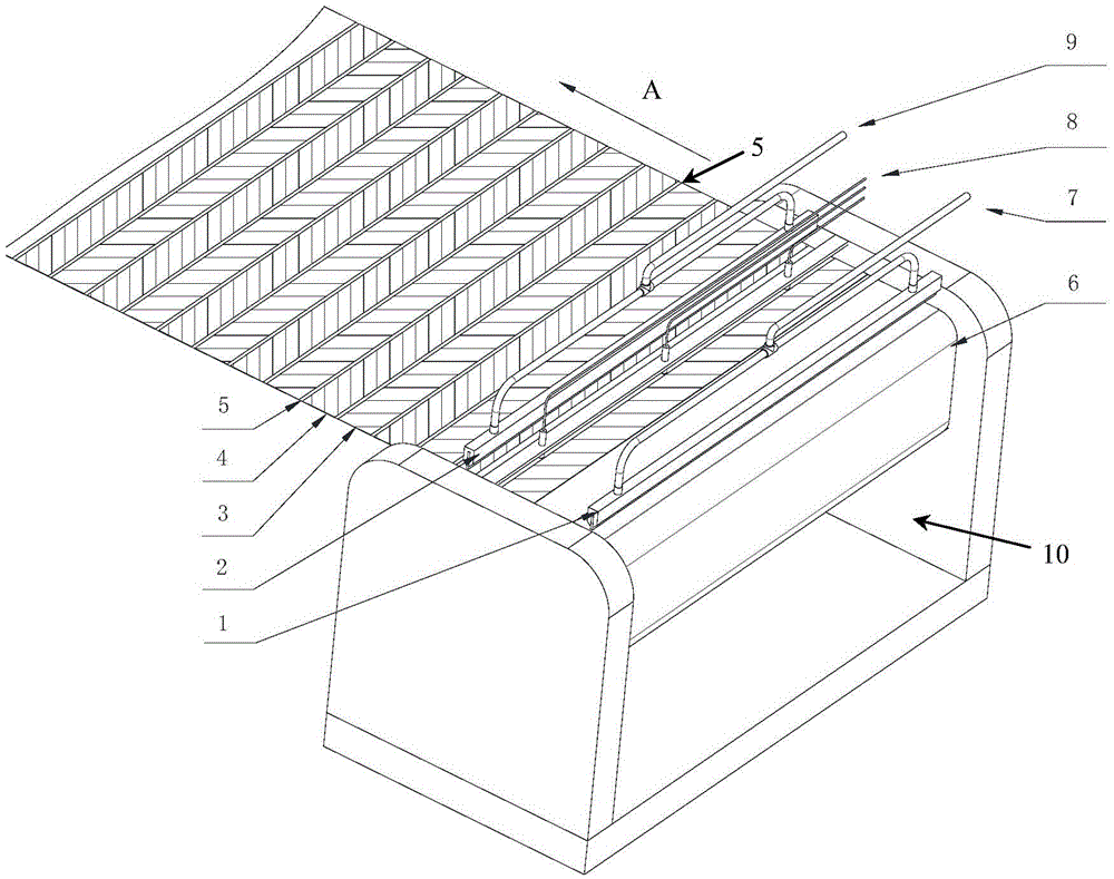 Spraying device for film surface of secondary battery