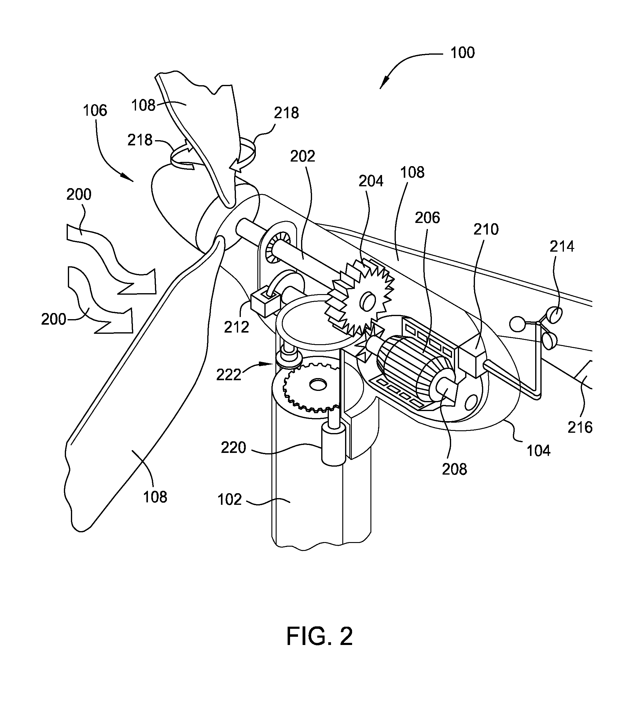 Method for improving large array wind park power performance through active wake manipulation reducing shadow effects