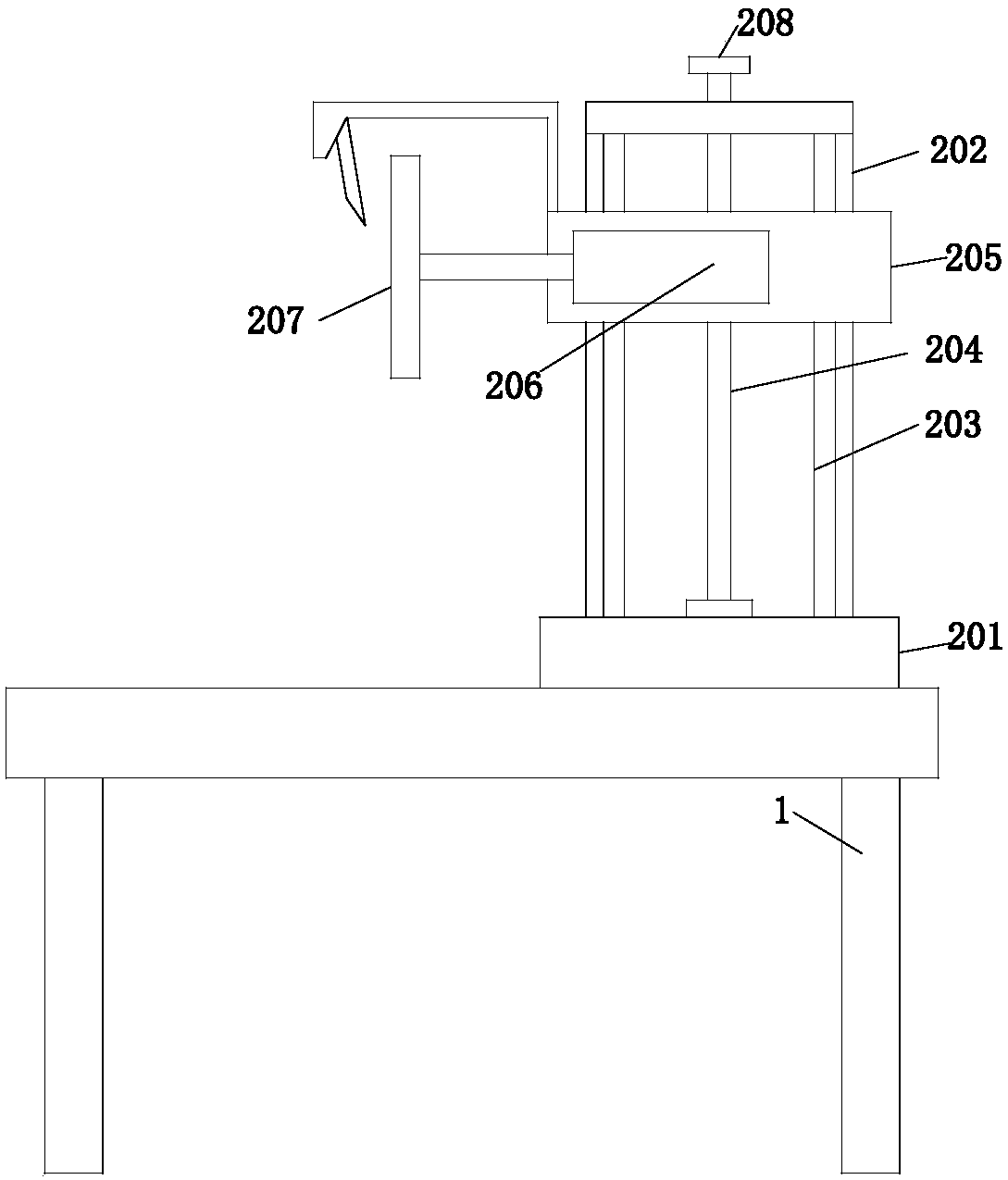 Grinding device for bamboo wiredrawing knife with knife grinder