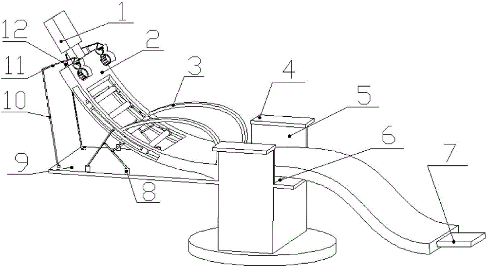 Medical rehabilitation massage device for shoulders and backs