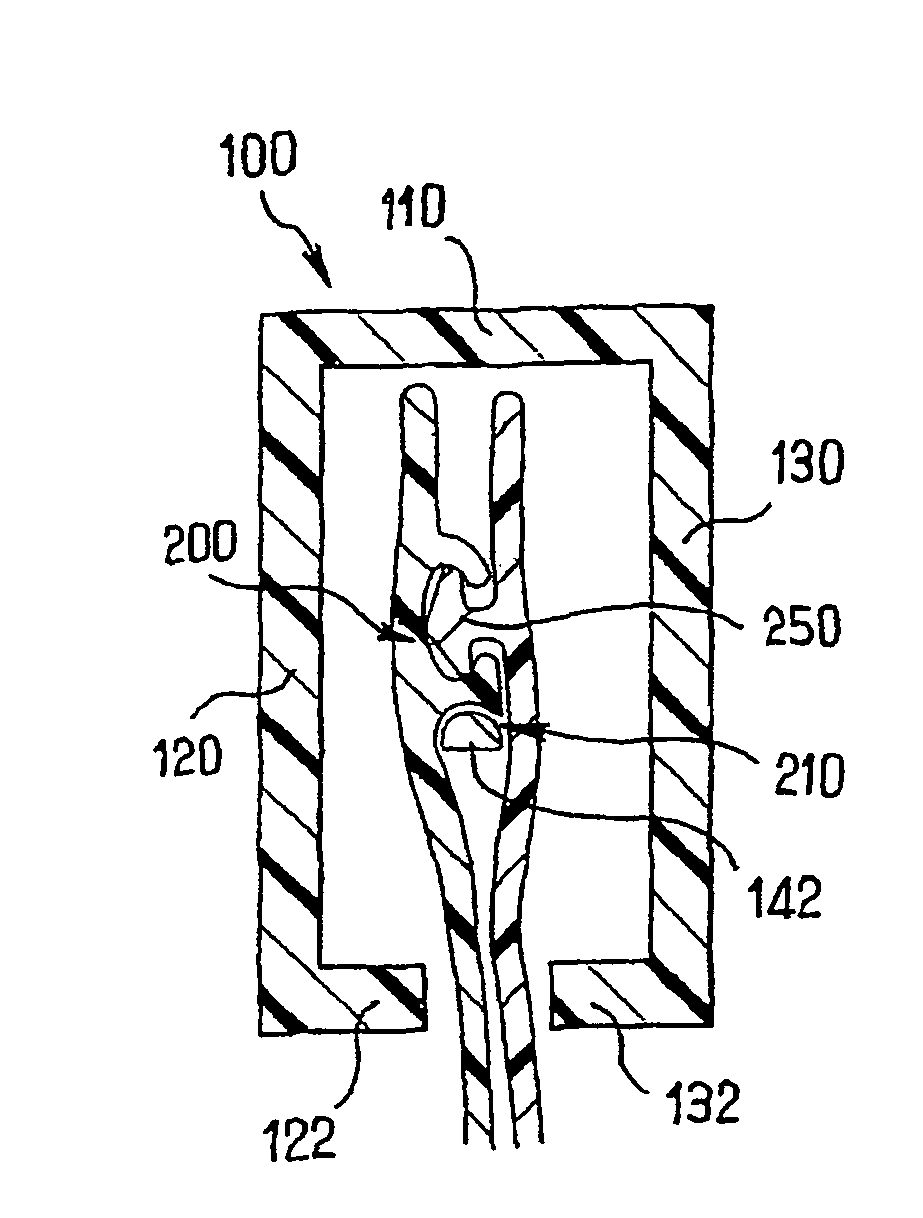 Closure kit for a bag comprising means preventing a cursor from being torn off and fitted bag