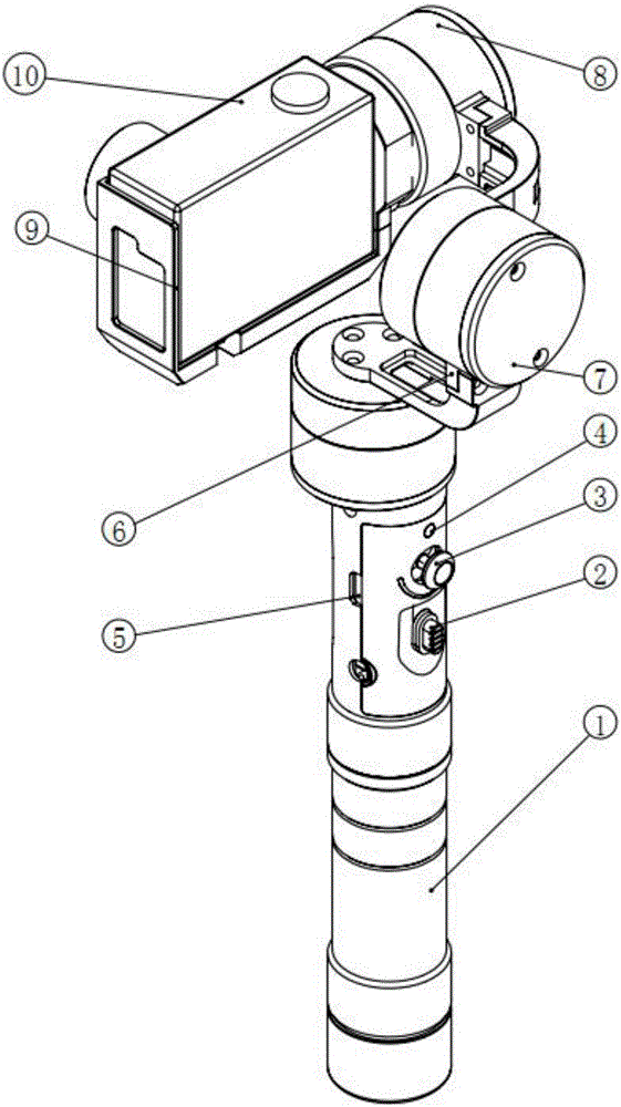 Handheld holder and control method