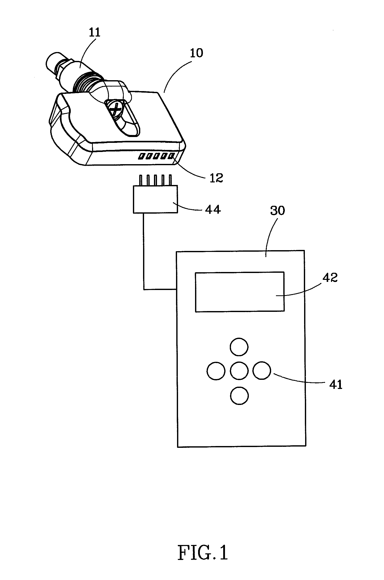 Blank tire pressure monitoring device and its setup method