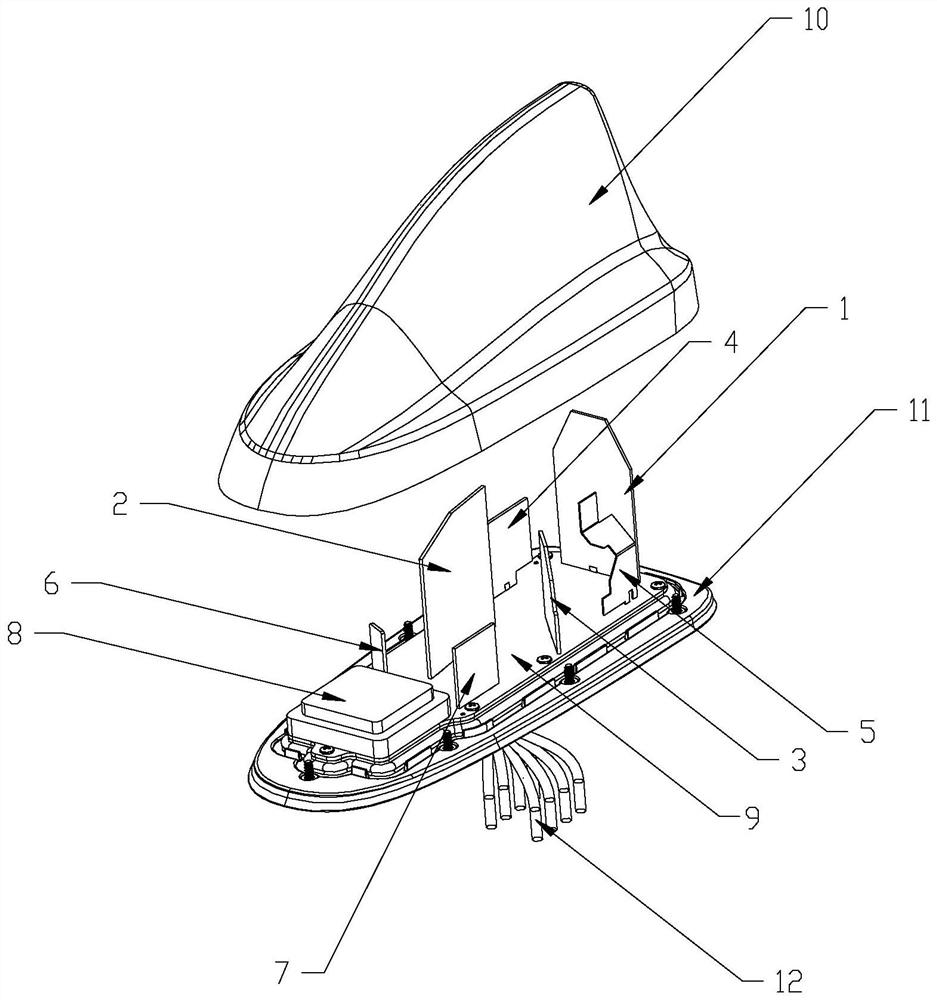 Intelligent shark fin antenna