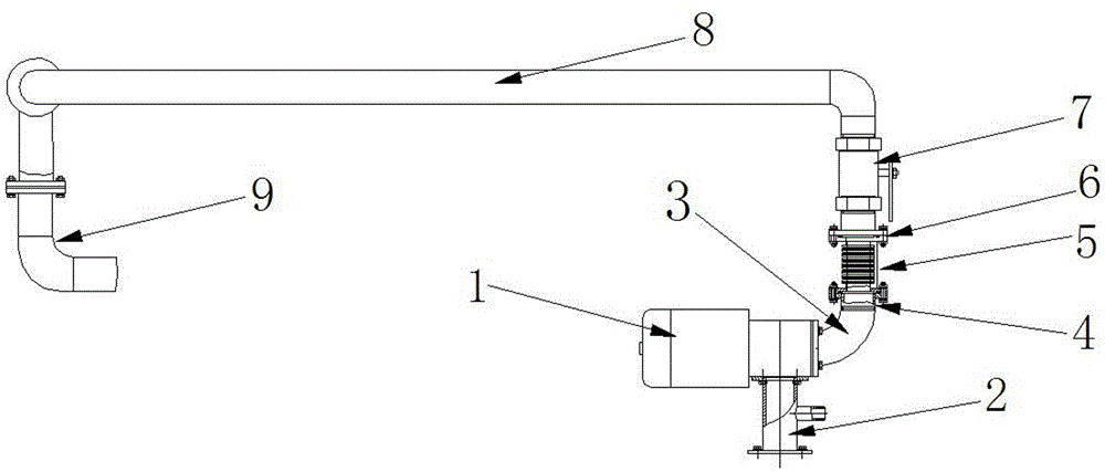 Vacuum pipeline device of oil filter