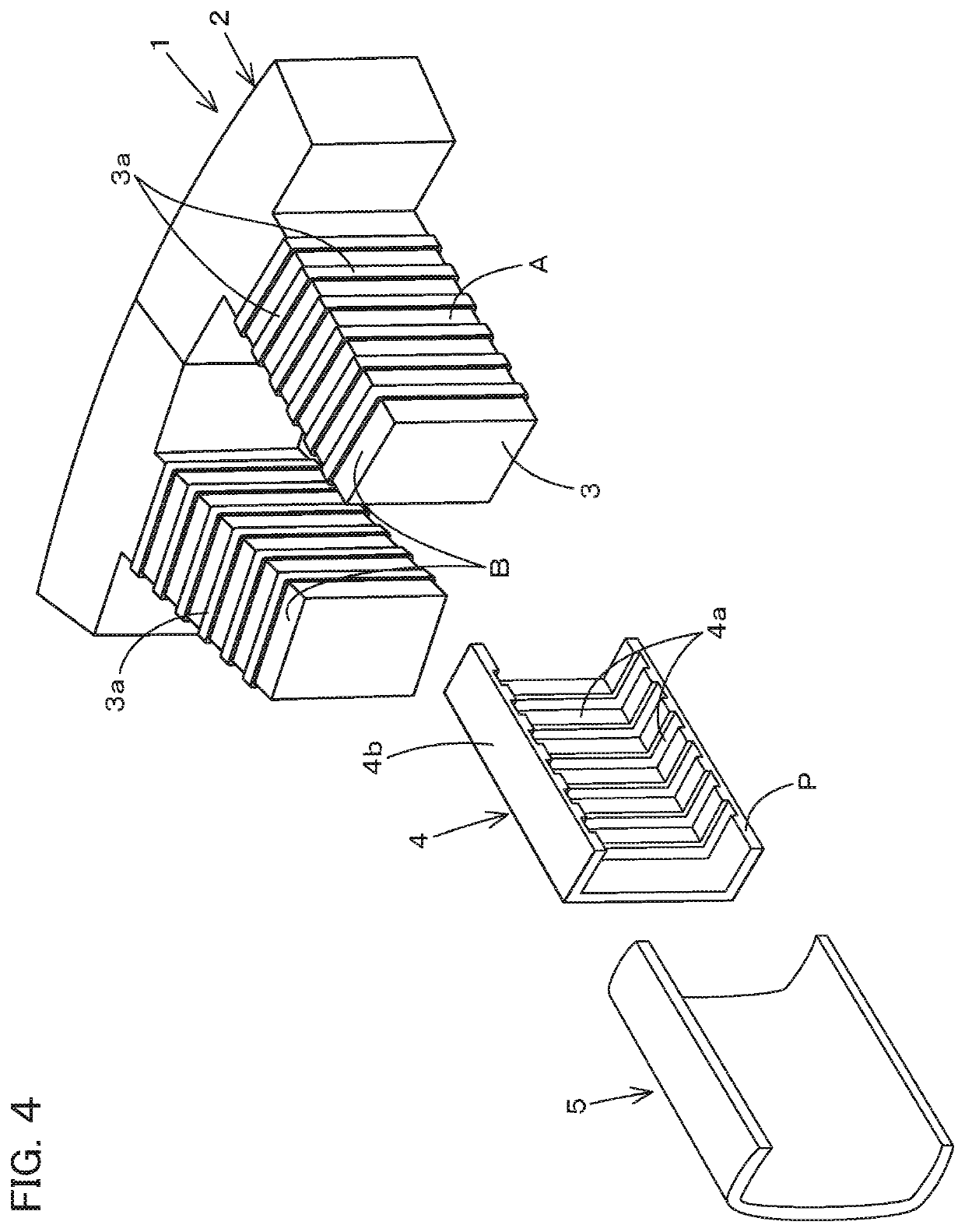 Stator of electric motor and cooling structure of electric rotating machine