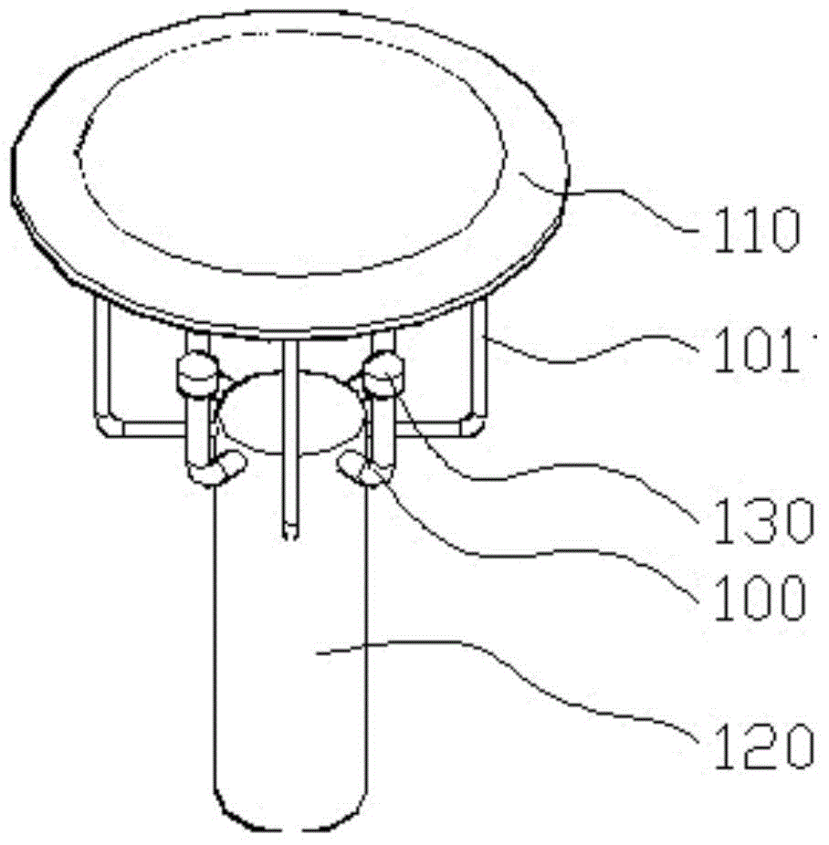 Supersonic wave wind measurement sensor pillar structure