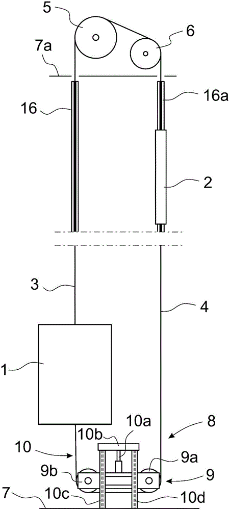 Method for handling and modernizing ropes in an elevator and arrangement for dismantling ropes of an elevator