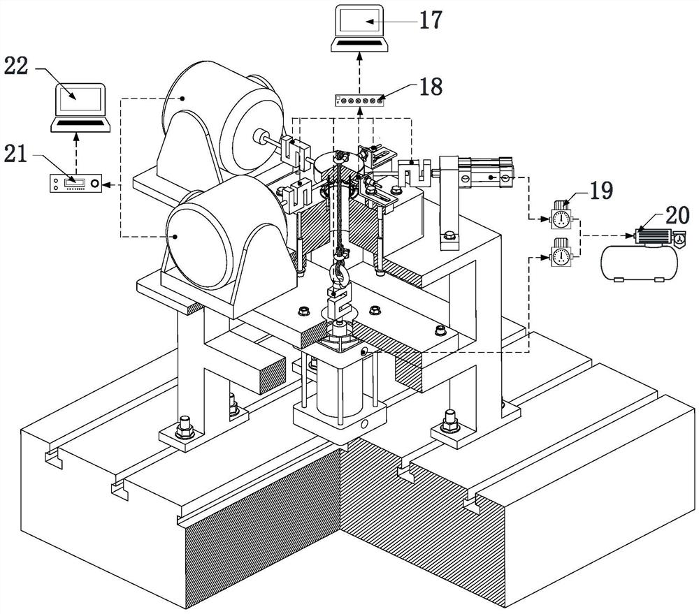 Aero-engine squirrel-cage bearing sleeve fatigue life assessment test platform