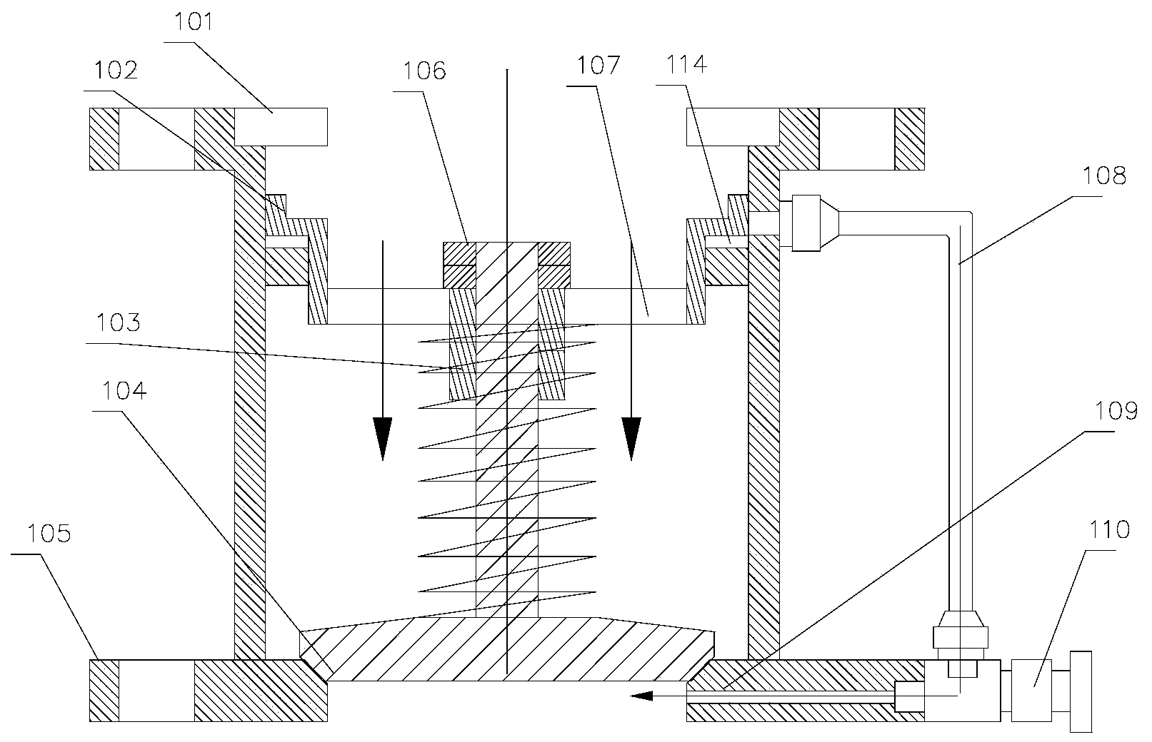 Backflow blocking valve