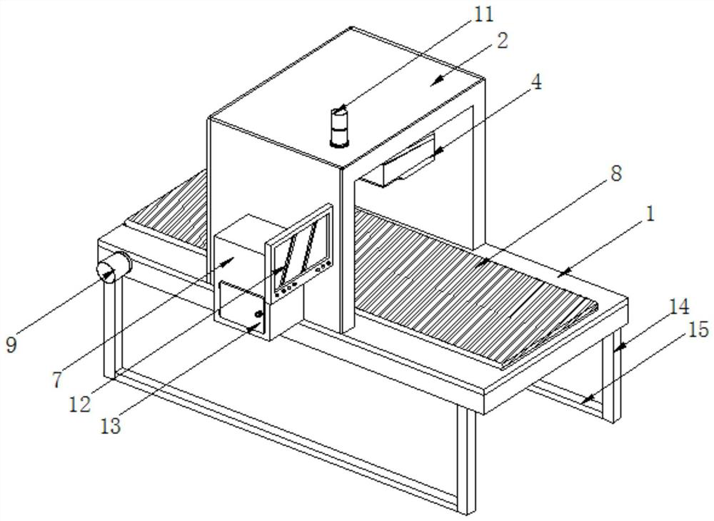 Color box printing quality detection system with high production efficiency