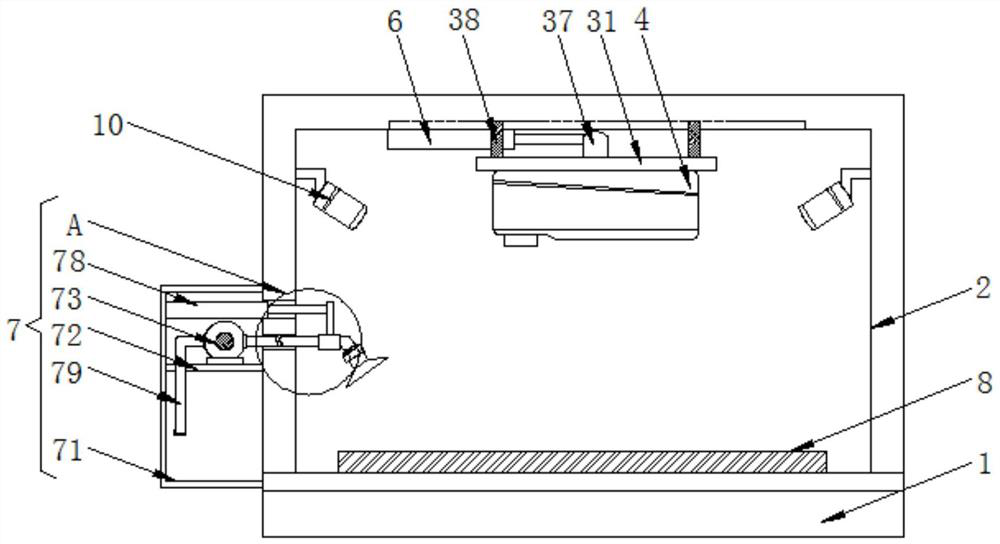 Color box printing quality detection system with high production efficiency