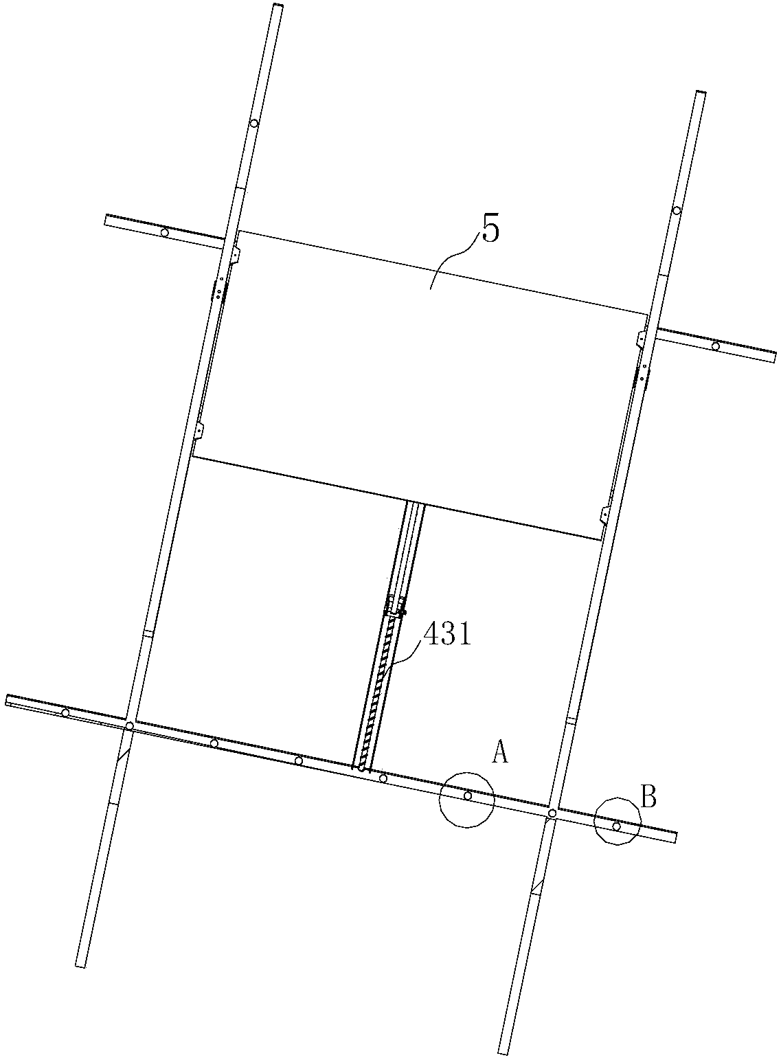 Multifunctional double-side photovoltaic module support