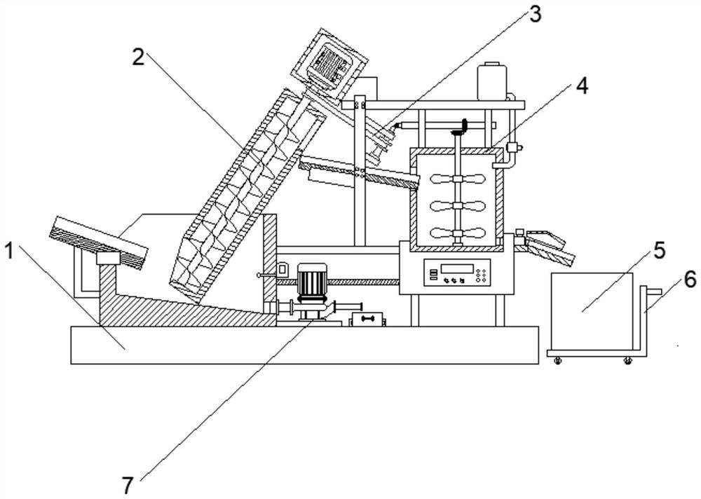 Water environment treatment sludge solidification pretreatment device