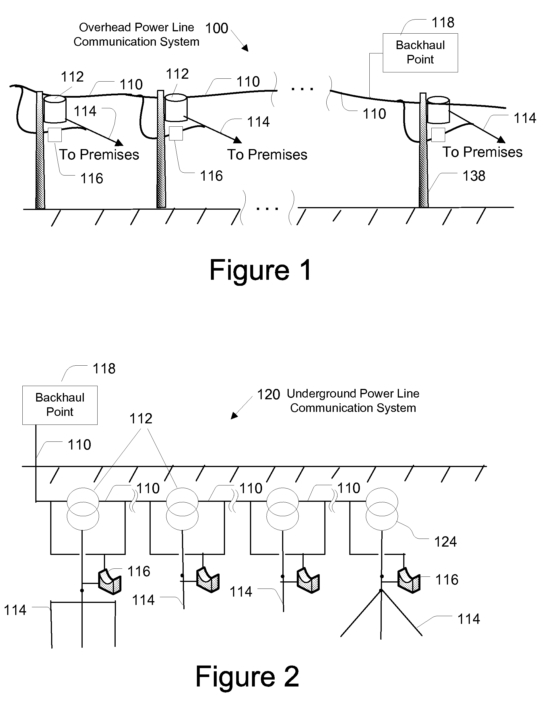 Method and device for providing broadband over power line communications