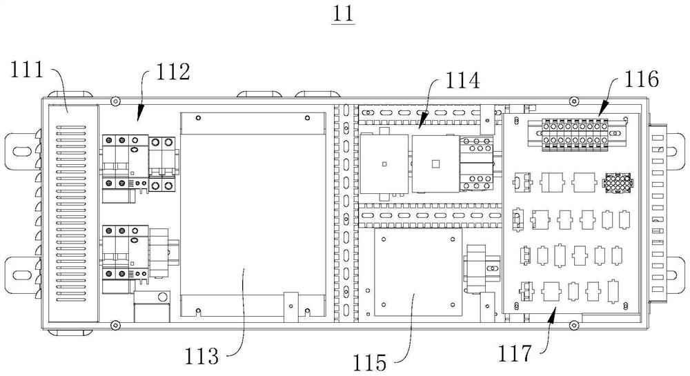 Split type household lift control system and household lift