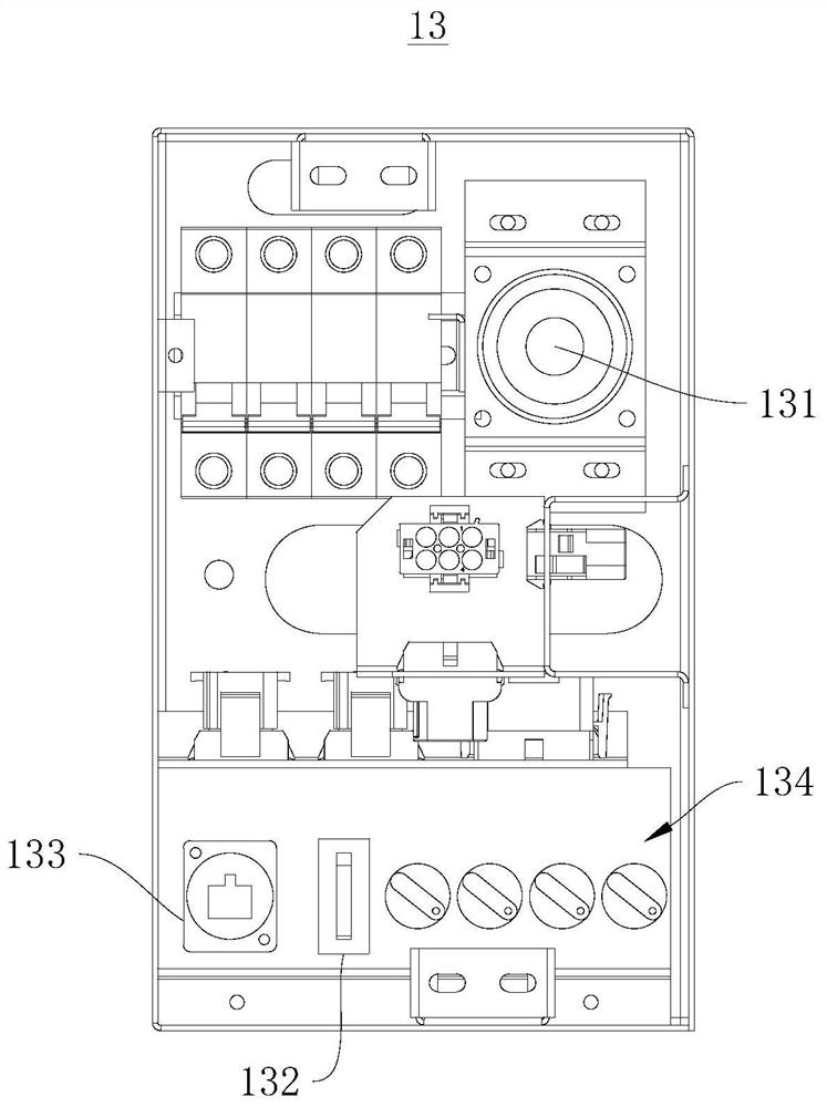 Split type household lift control system and household lift