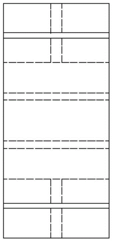 A semi-vertical interlocking slope protection block with I-shaped openings