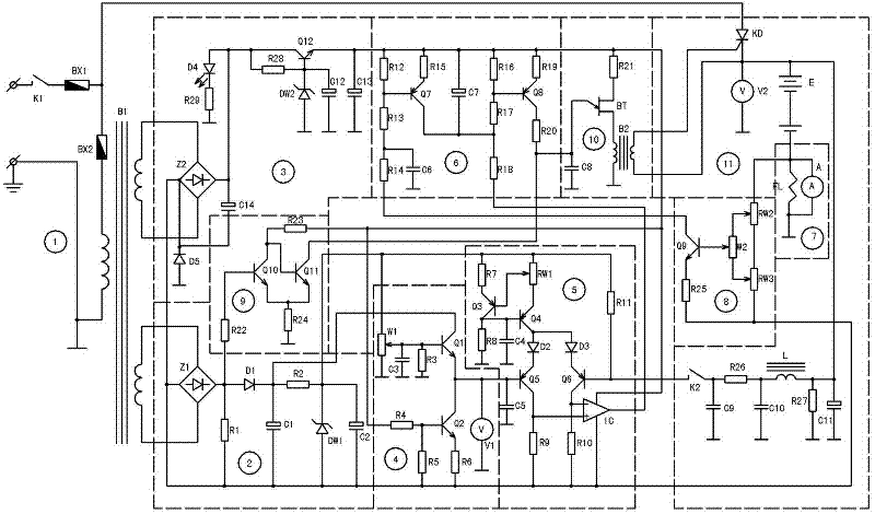 Constant-current constant-voltage pulse charger that can set charging voltage and charging current arbitrarily