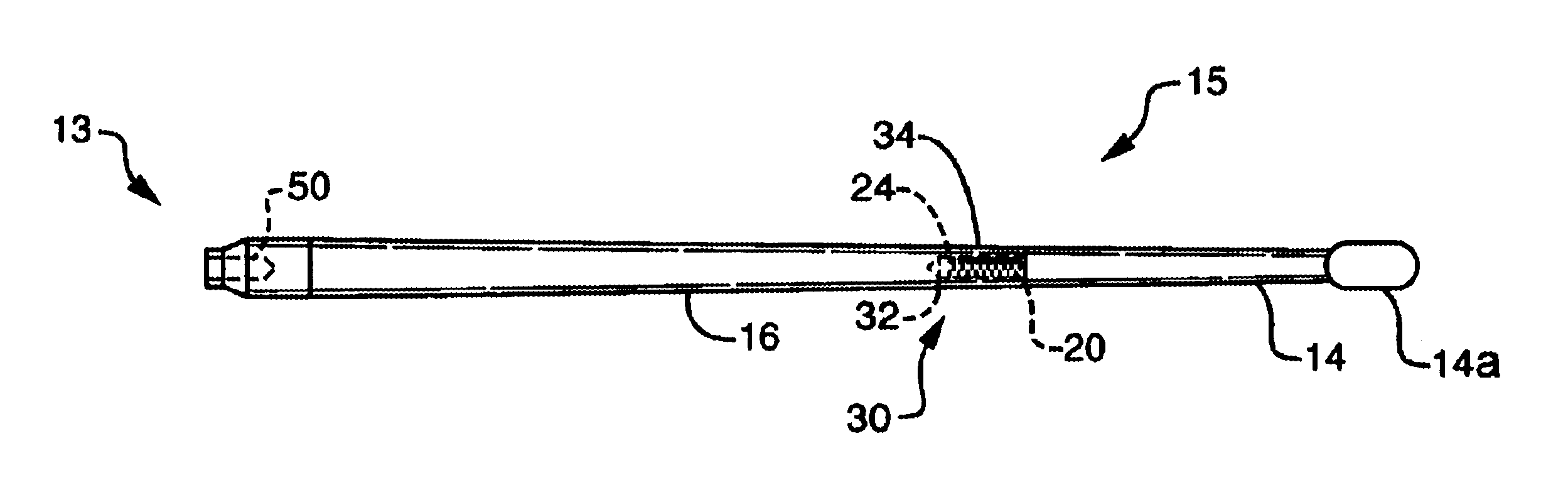 Curette with detachable tip