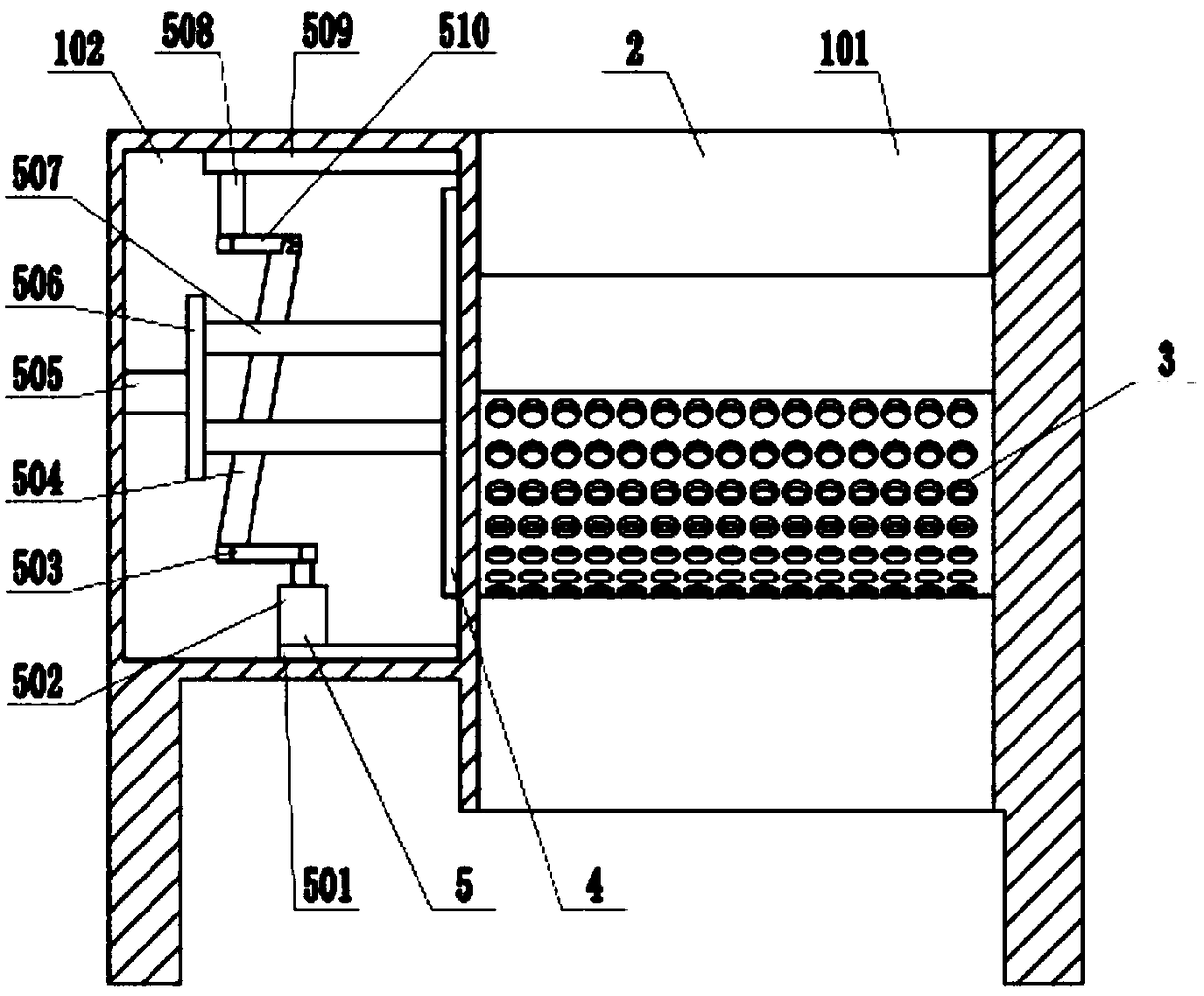 Sand screening device