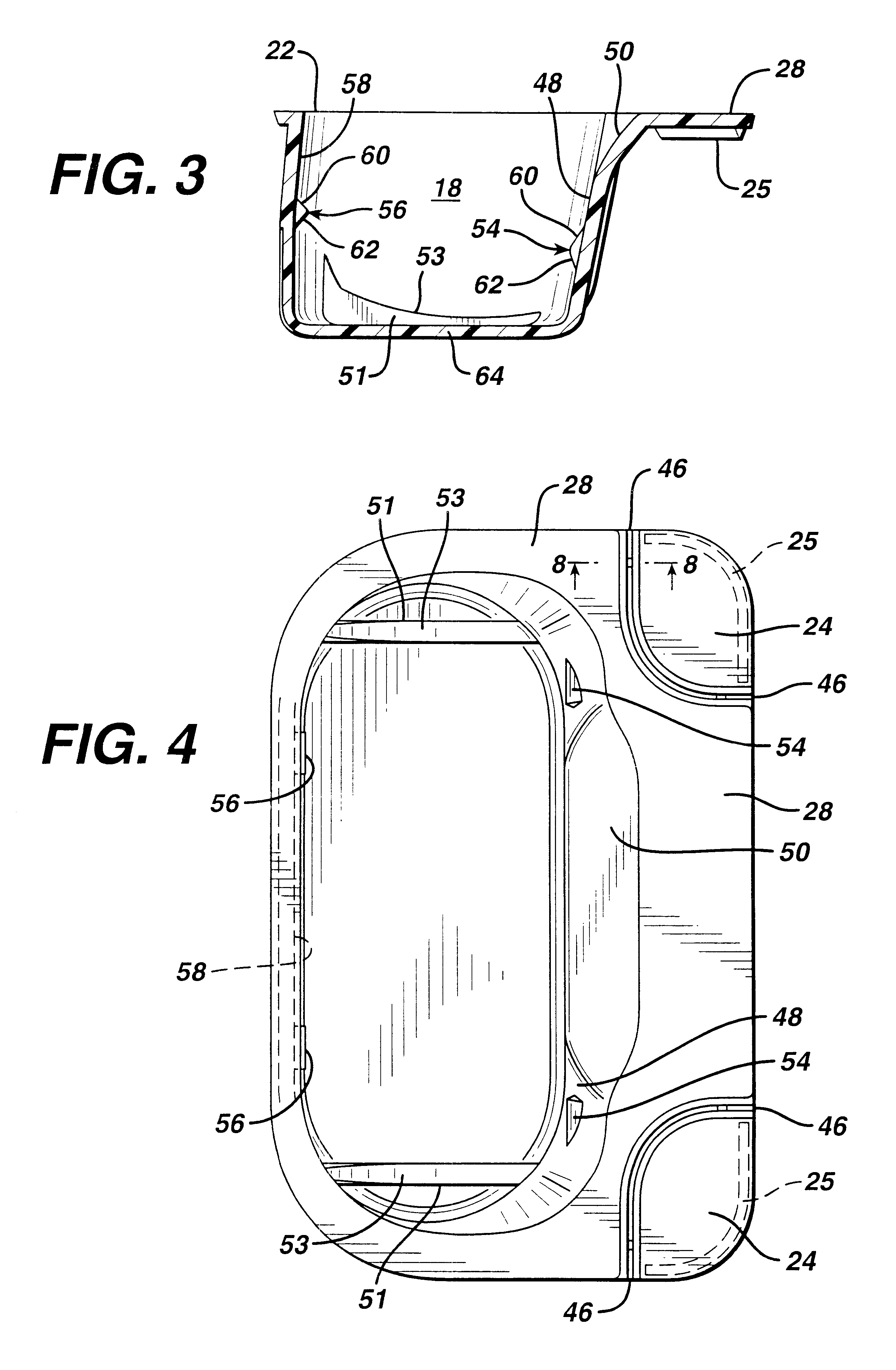 Container for shaving cartridge or other stored item