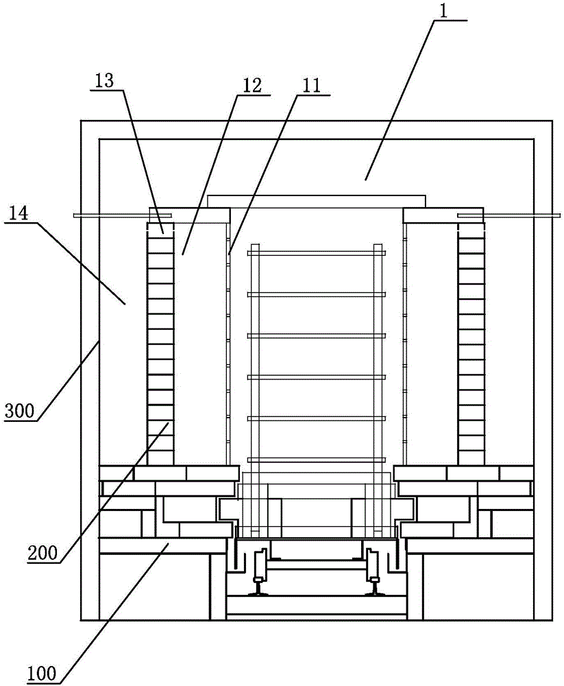 Energy-saving hot wind circulation tunnel kiln and waste heat recycling method of tunnel kiln